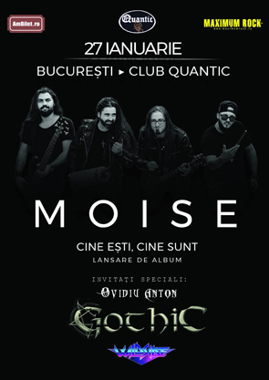 Moise, lansare de album, 27 ianuarie, club Quantic
