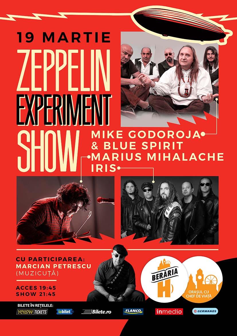 Mike Godoroja & The Blue Spirits, Marius Mihalache si IRIS - Zeppelin Experiment Show