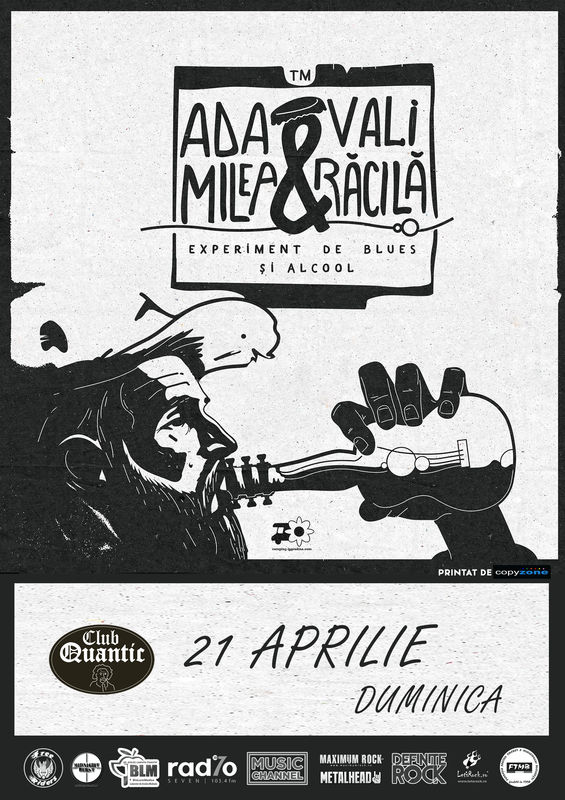 21 Aprilie, / Ada Milea și SirBlues Vali Răcilă / Experiment de BLUES și Alcool / Quantic, București